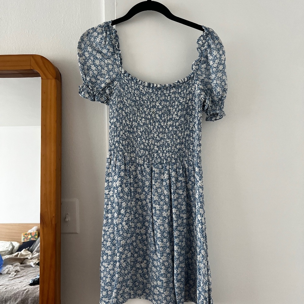 Reformation blue sun dress